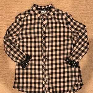 Womens Buffalo Plaid Button up shirt
